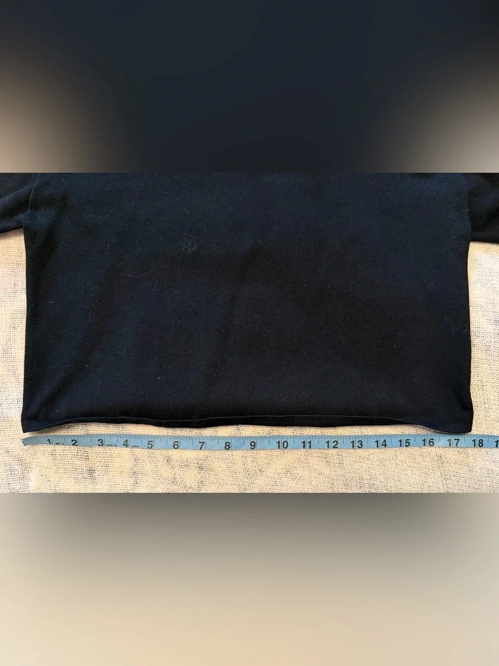 Helmet Lang Black Compact Wool Blend Neck Raglan Sleeve Mock Turtleneck Sz Small